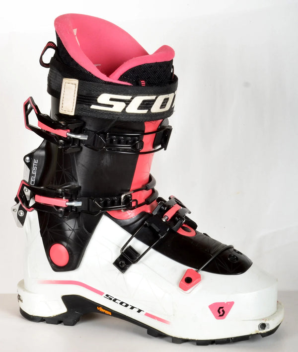 Scott CELEST white / pink - Chaussures de ski d'occasion Femme