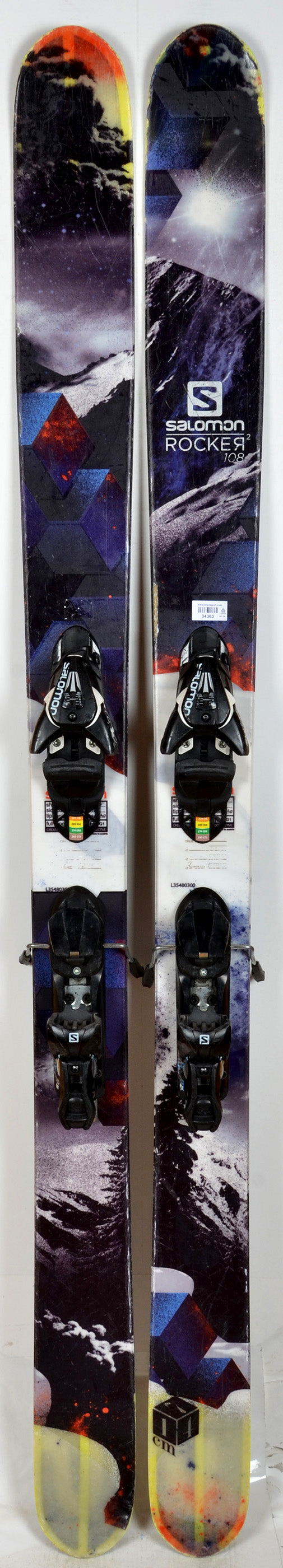 Salomon ROCKER 2 108 skis d occasion Top N Sport professionnel du materiel de ski d occasion