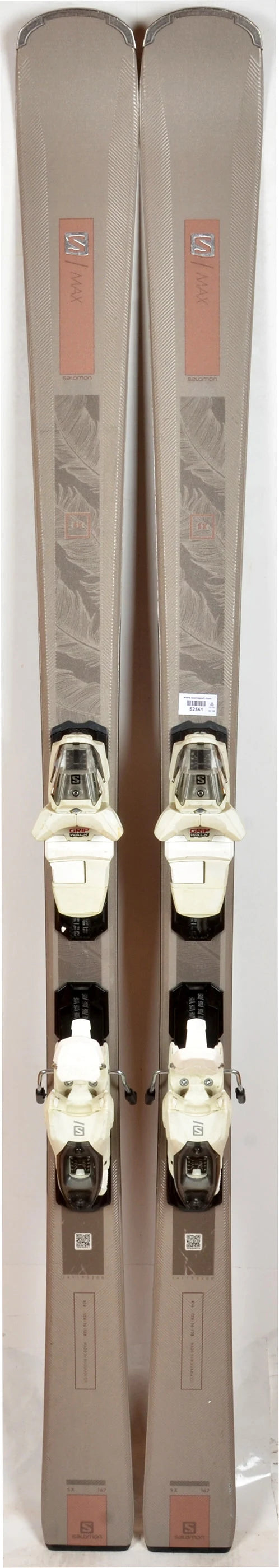 Salomon S/MAX SX W (8) grey - skis d'occasion Femme