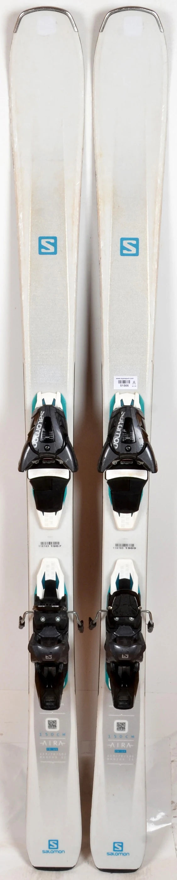 Salomon AIRA 76 ST white - skis d'occasion Femme