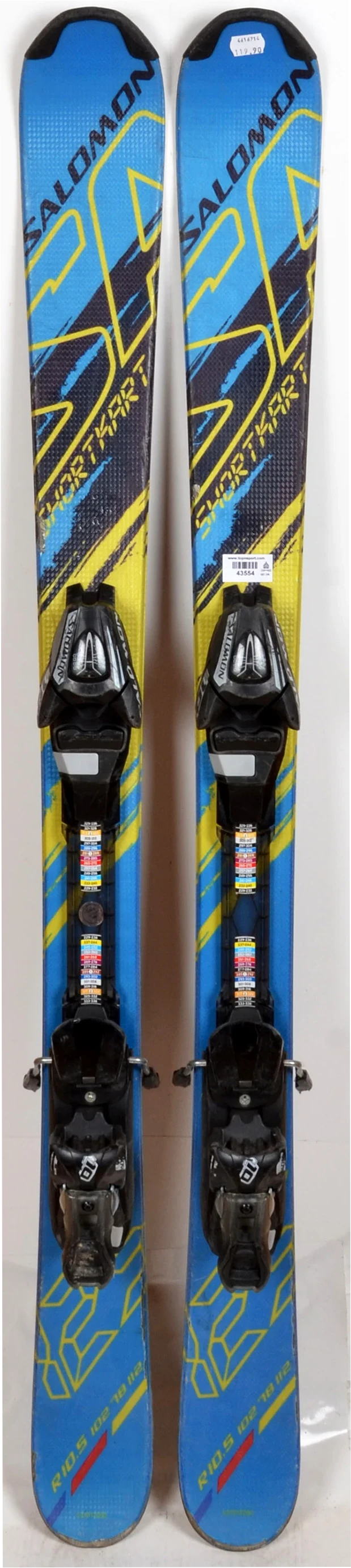 スキー SHORT KART with L10SC salomon Salomon SHORT KART - skis d'occasion – Top N Sport