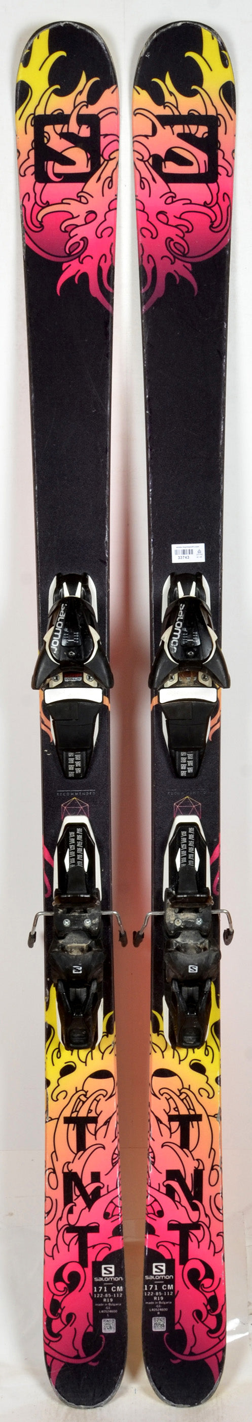 Salomon Tnt Salomon Skis 2019 Salomon TNT Black Skis D'occasion