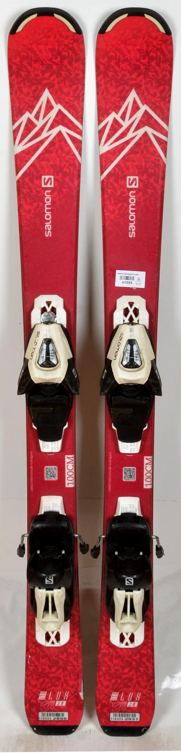 Salomon QST LUX JR red - skis d'occasion Junior