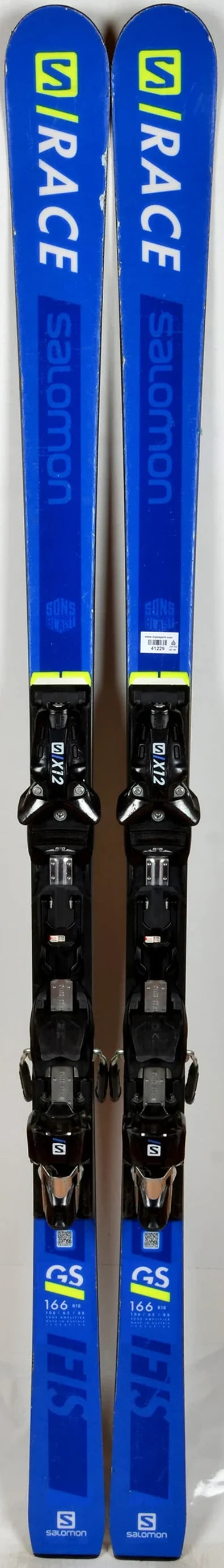 Salomon S/RACE GS FIS JR blue - skis d'occasion Junior