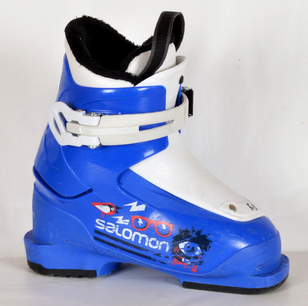 Salomon T1 blue glasses - Chaussures de ski d'occasion Junior