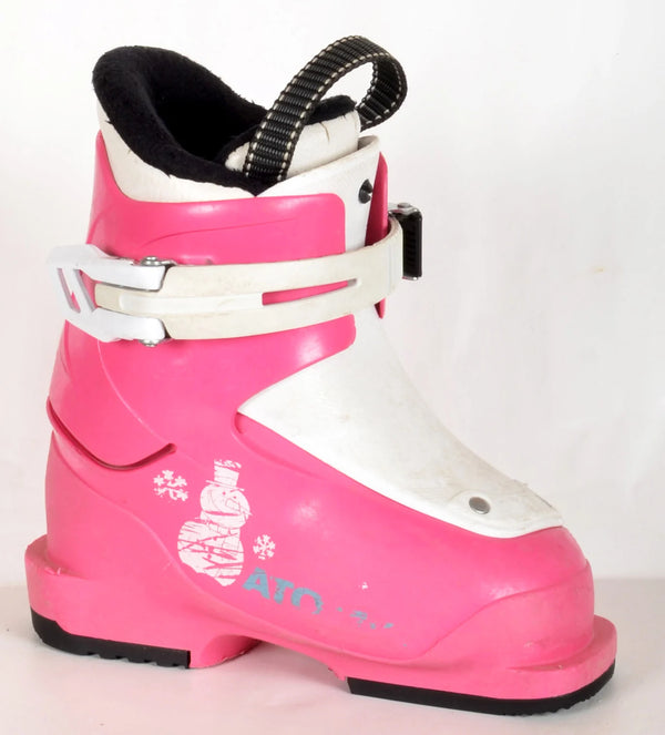 Atomic JR 1 pink - Chaussures de ski d'occasion Junior