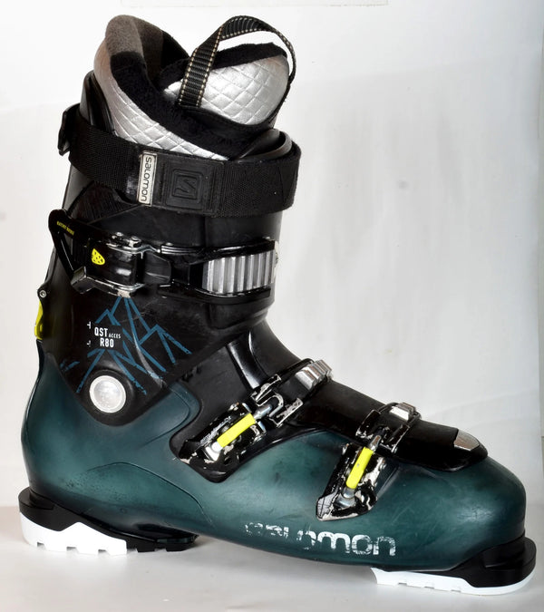 Salomon QST ACCESS R 80 green - Chaussures de ski d'occasion
