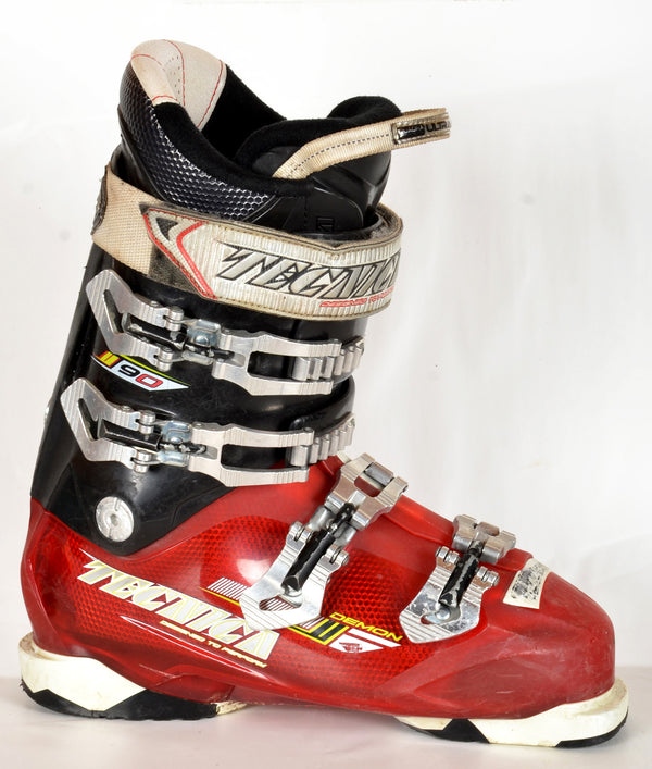 Chaussures De Ski Tecnica Phnx 90 D'occasion - Taille 9.5 / Pointure 27.5, Pour La Piste