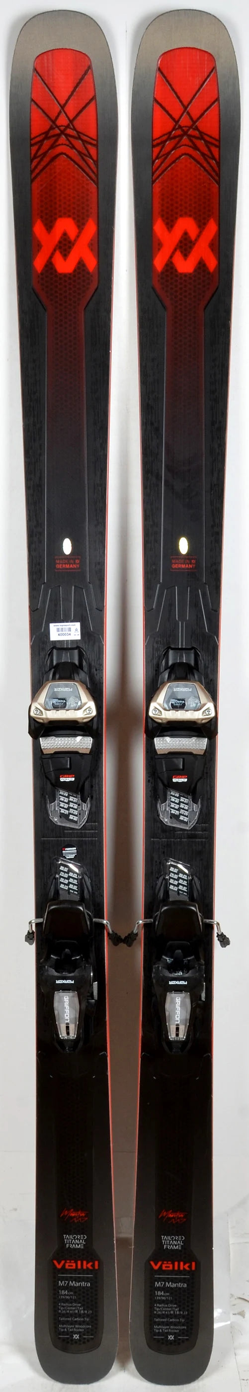25’VOLKL M7 MANTRA 177cm + GRIFFON 13 ID EX DEMO VOLKL MANTRA M7 177cm + Marker Griffon Demo Binding