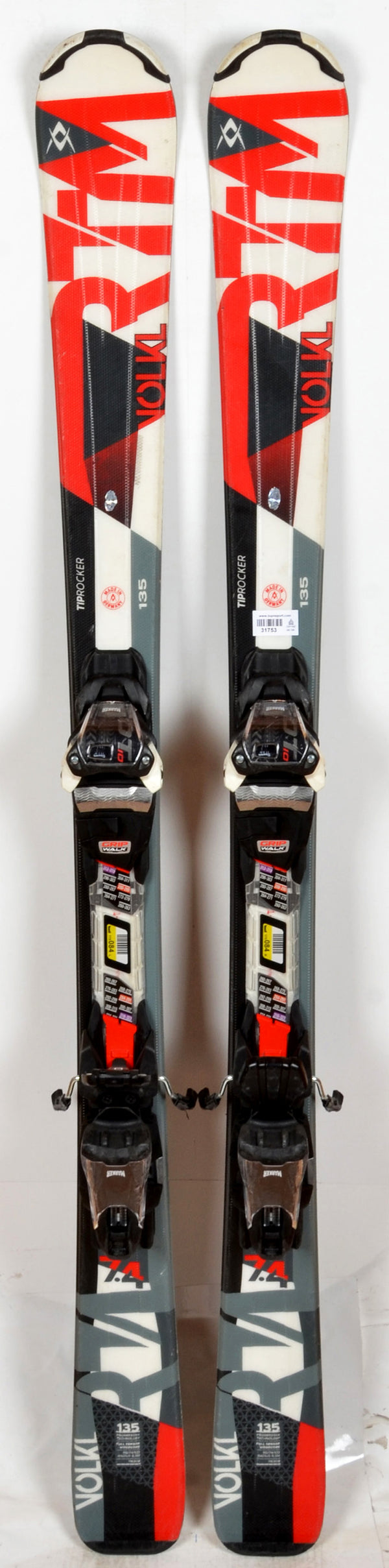 Völkl RTM 7.4 white / red - skis d'occasion