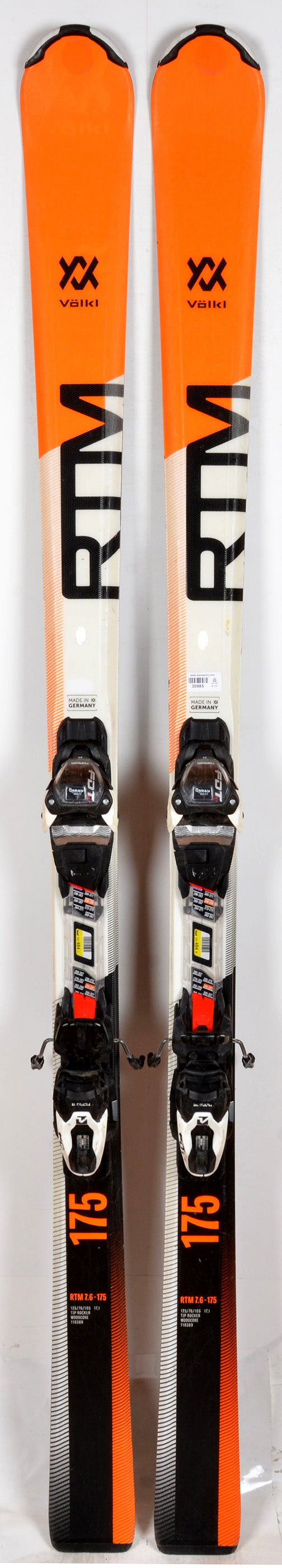 Völkl RTM 7.6 white ORA - skis d'occasion