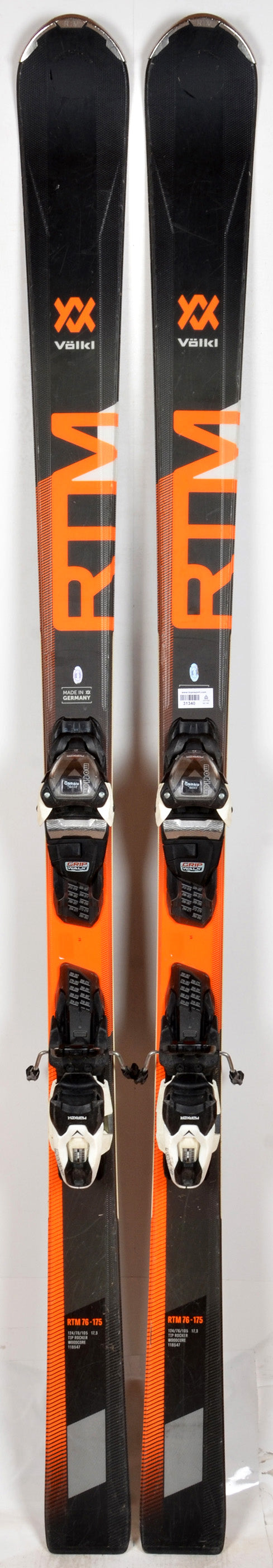 Völkl RTM 76 grey / orange - skis d'occasion