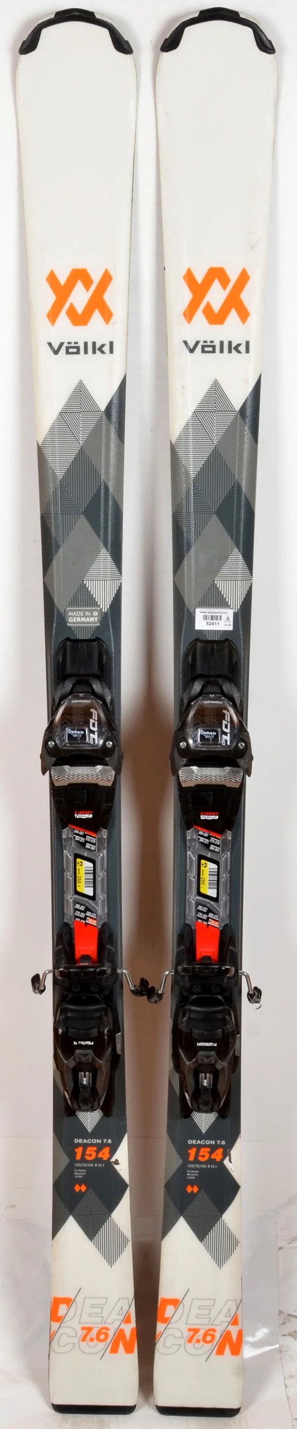 Völkl DEACON 7.6 white - skis d'occasion
