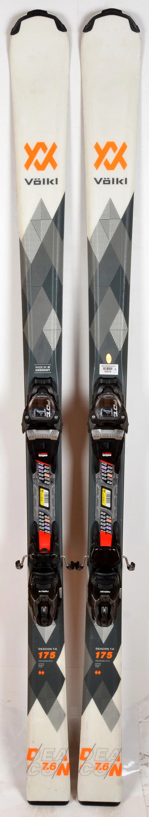 Völkl DEACON 7.6 white - skis d'occasion