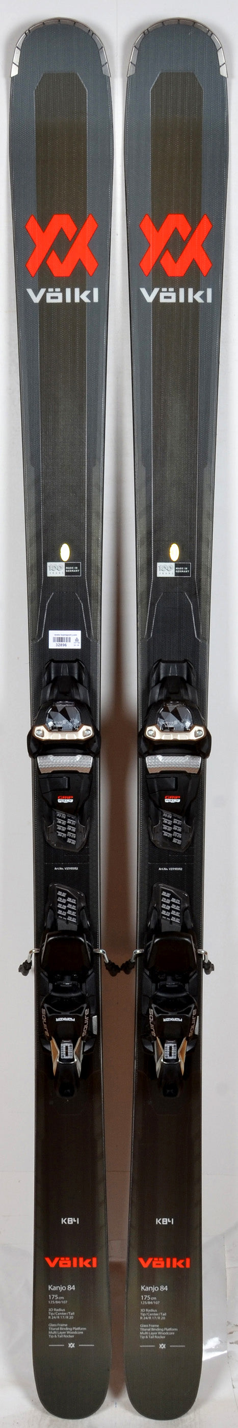 Pack neuf skis Völkl KANJO 84 + MARKER SQUIRE 11 GW - neuf déstockage