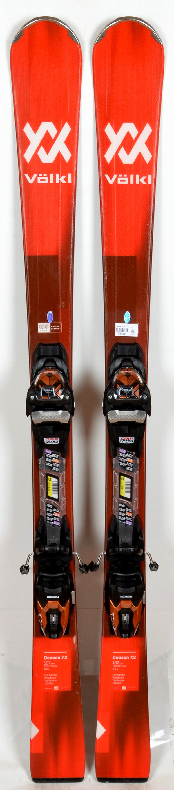 Völkl DEACON 7.2 RED 23 - skis d'occasion