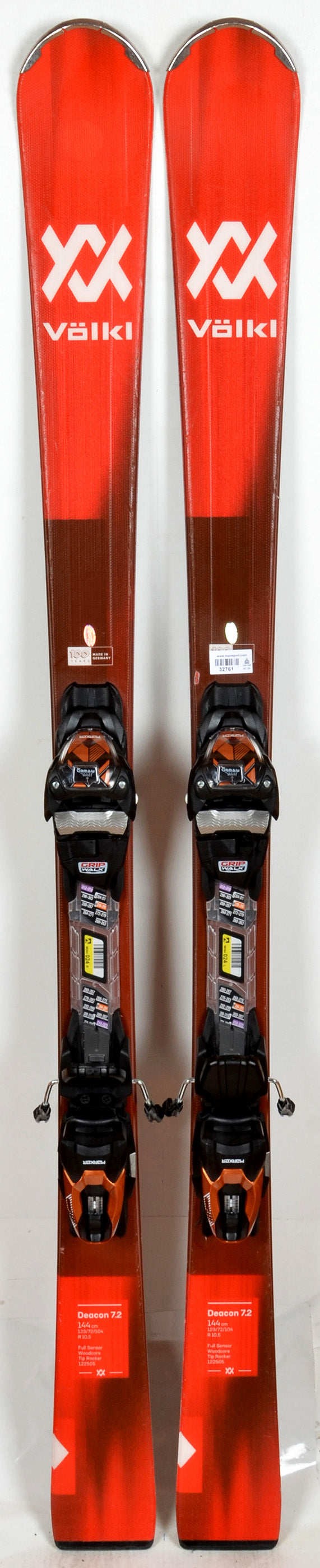 Völkl DEACON 7.2 RED 23 - skis d'occasion