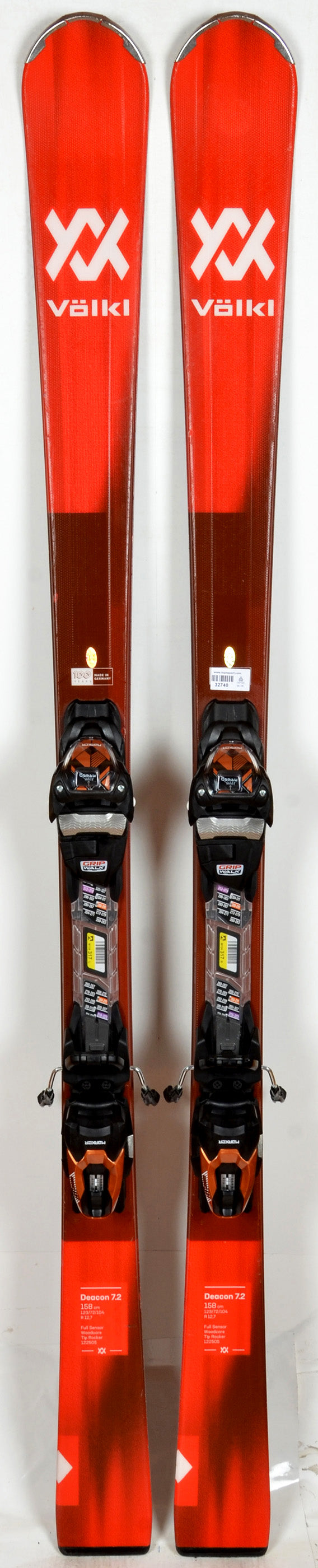 Völkl DEACON 7.2 RED 23 - skis d'occasion