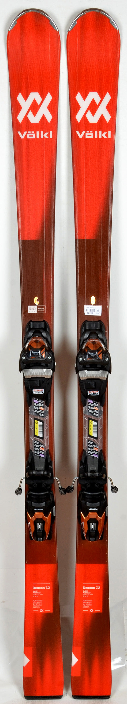 Völkl DEACON 7.2 RED 23 - skis d'occasion