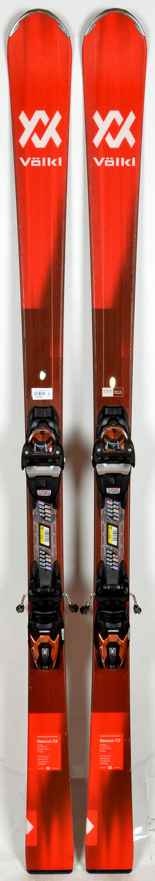Völkl DEACON 7.2 RED 23 - skis d'occasion