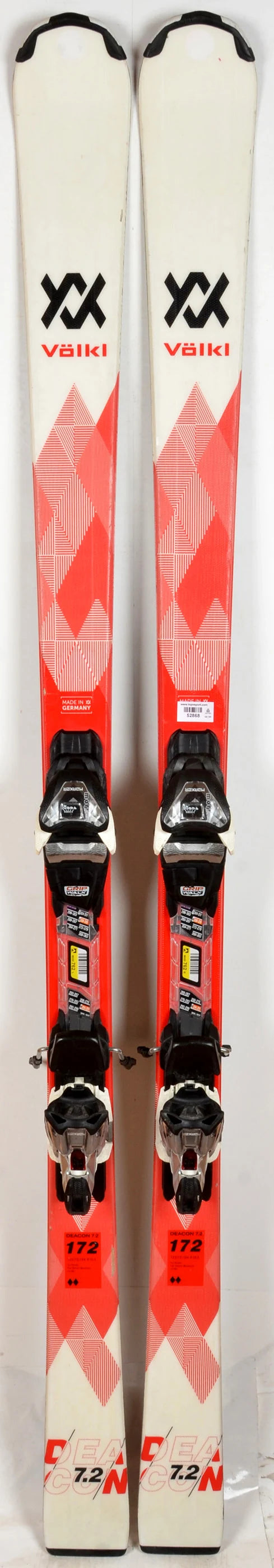 Völkl DEACON 7.2 RED / WHITE - skis d'occasion
