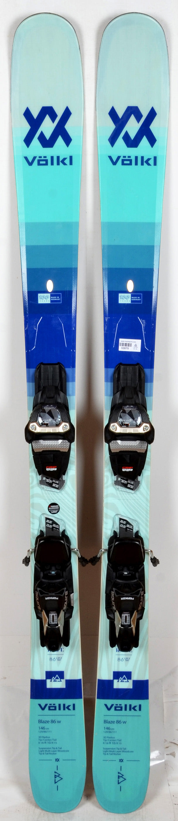 Pack neuf skis Völkl Blaze 82 (skis nus, fixations en option) - neuf Pack neuf skis Völkl Blaze 82 (skis nus, fixations en option) - neuf