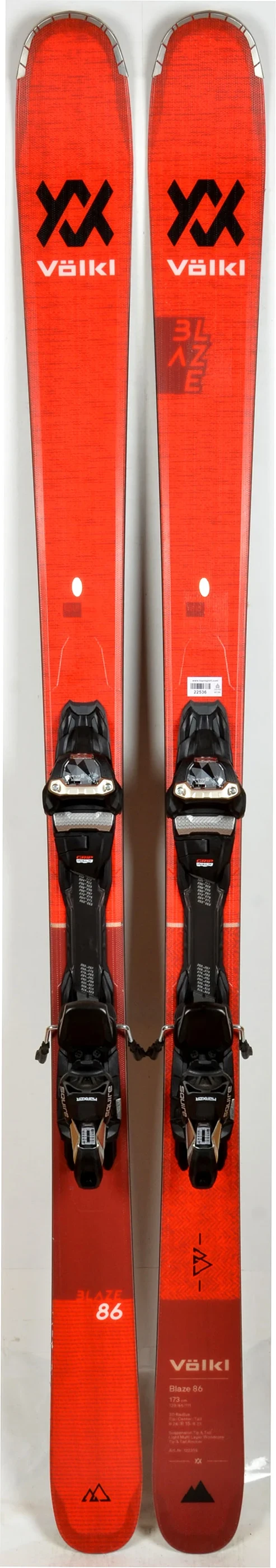 Pack neuf skis Völkl BLAZE 86 + Marker Squire 11 - neuf déstockage