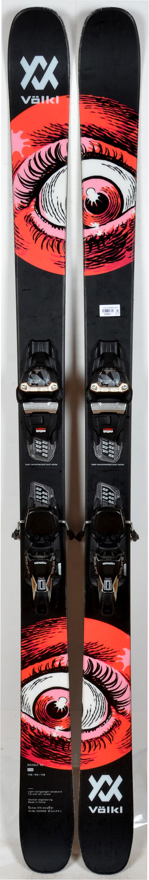 Völkl REVOLT 90 + MARKER GRIFFON 13 GW - TEST 2024 - skis d'occasion