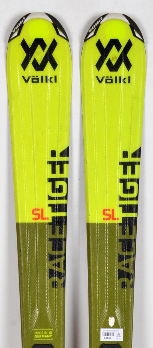 Völkl RACETIGER JR SL MOTION yellow - skis d'occasion Junior