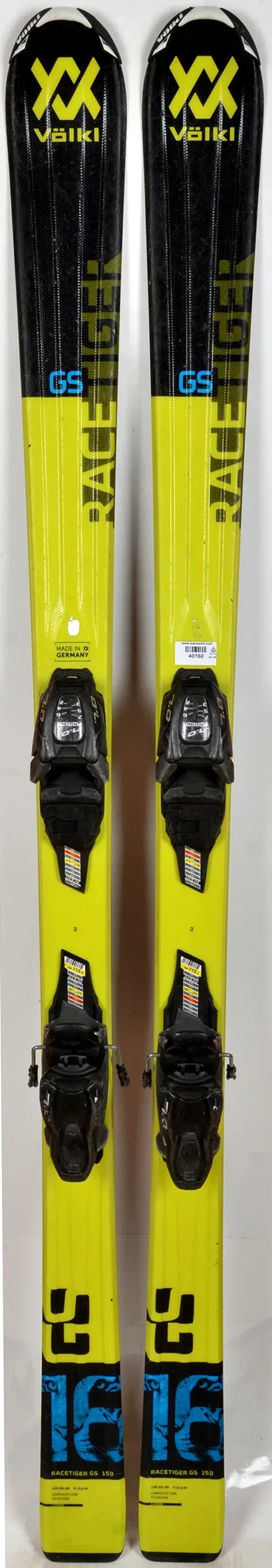 Völkl RACETIGER GS JR yellow / black - skis d'occasion Junior