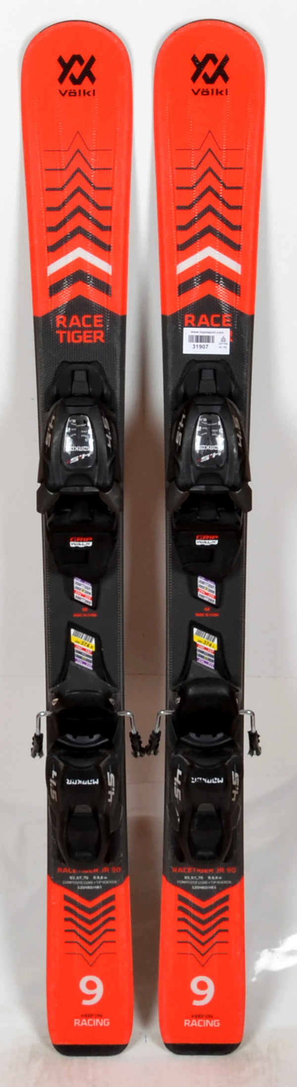 Völkl RACETIGER JR red - skis d'occasion Junior