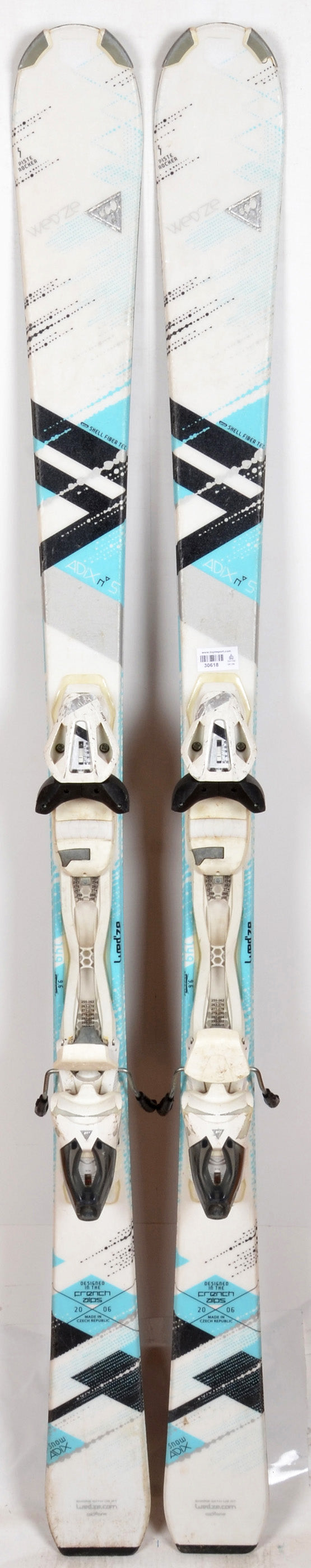 Wedze ADIX 5 white - skis d'occasion Femme