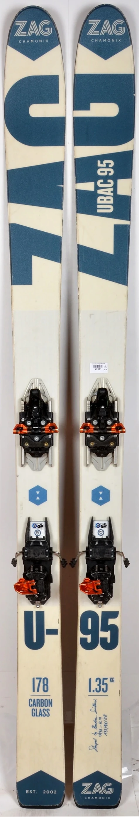 ZAG UBAC 95 + Dynafit ST 10 + peaux - skis d'occasion