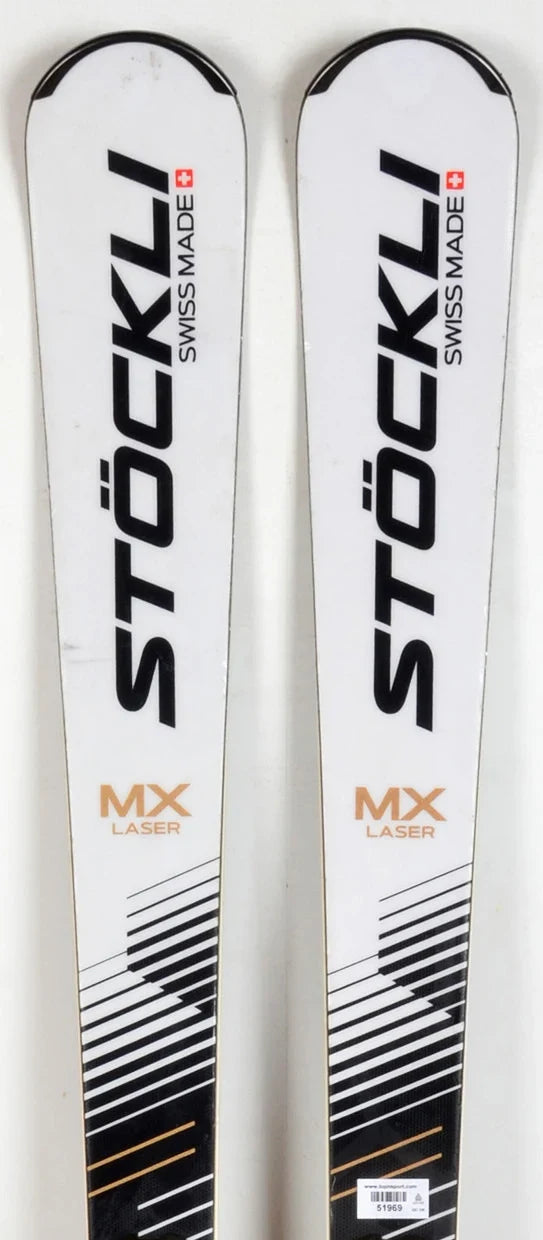 Stöckli LASER MX white / black - skis d'occasion Femme