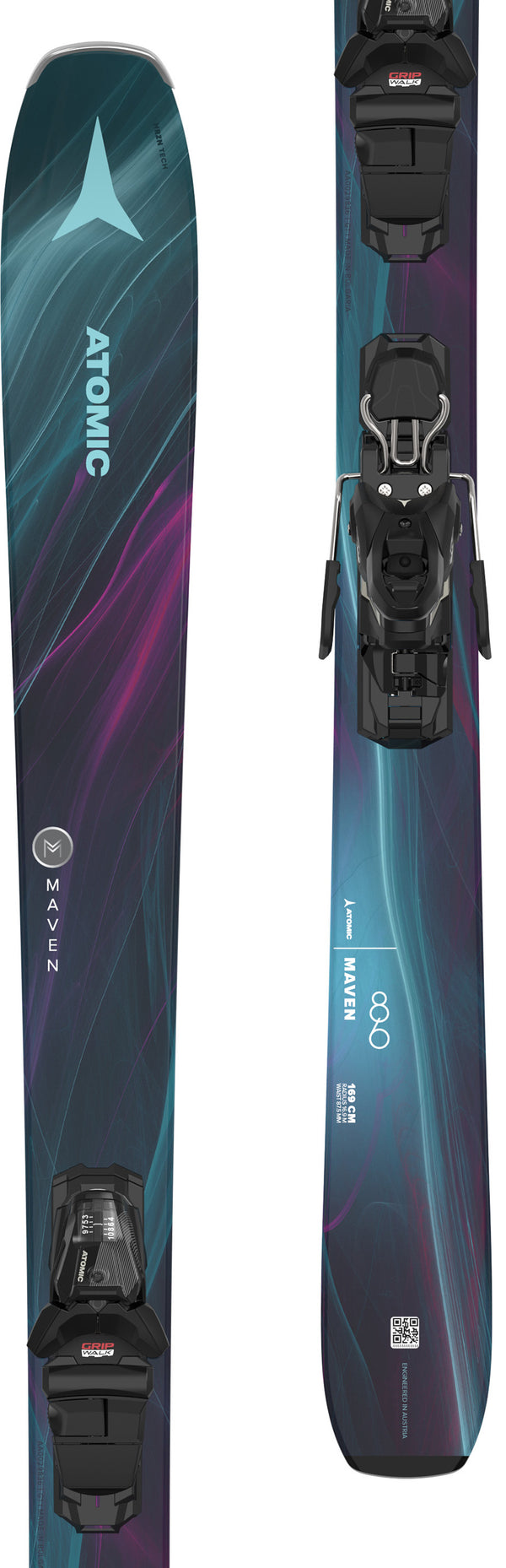Pack neuf skis Atomic MAVEN 86 purple + Fixations M10 GW - neuf déstockage