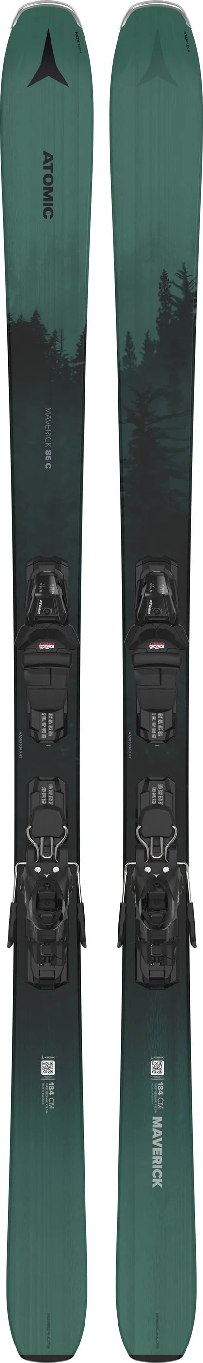 Pack neuf skis Atomic MAVERICK 86 C 2025 + Fixations M10 GW - neuf déstockage