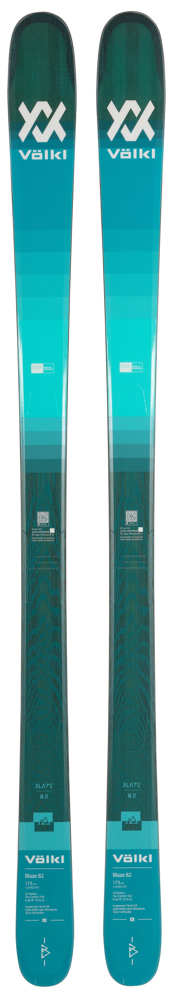 Pack neuf skis Völkl Blaze 82 (skis nus, fixations en option) - neuf déstockage