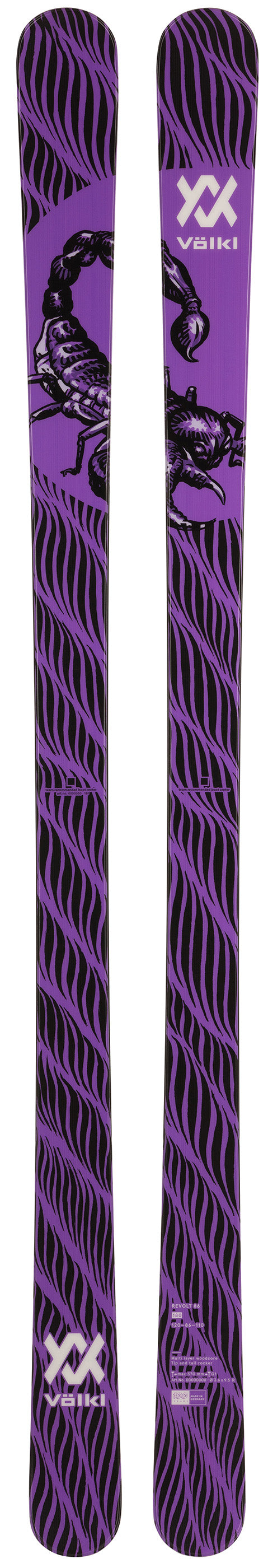 Völkl REVOLT 86 (skis nus, fixations en option) - neuf déstockage