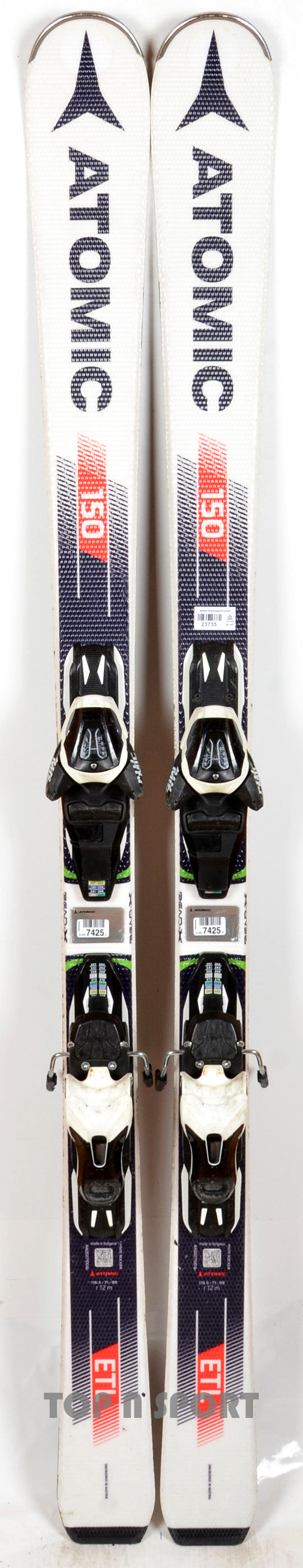 Atomic ETL white / red - skis d'occasion
