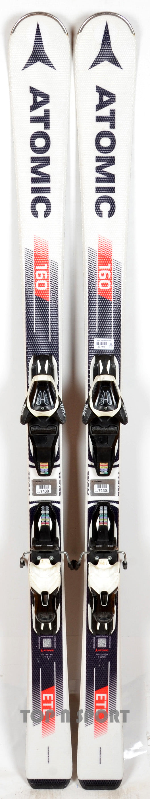 Atomic ETL white / red - skis d'occasion