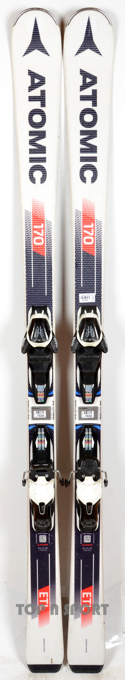 Atomic ETL white / red - skis d'occasion