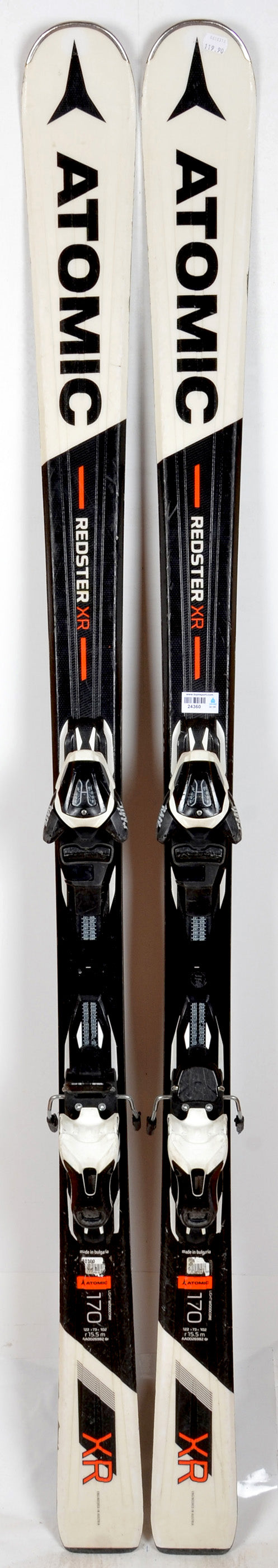 Atomic REDSTER XR BLACK / WHITE - skis d'occasion