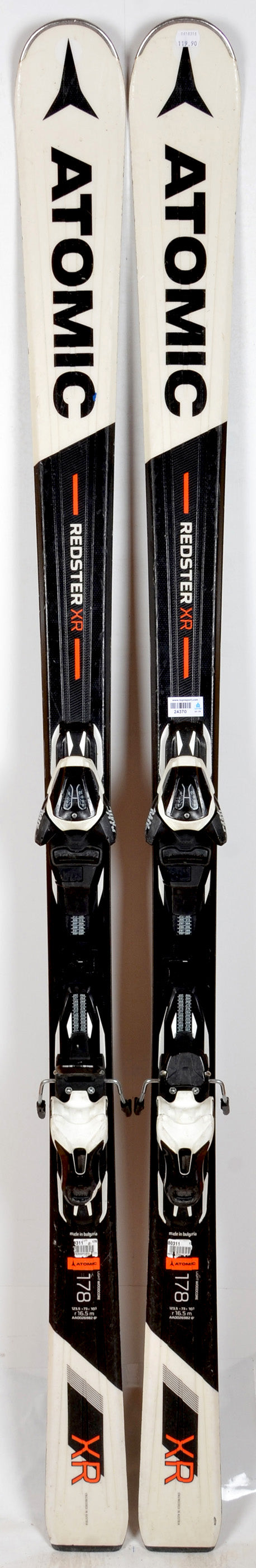 Atomic REDSTER XR BLACK / WHITE - skis d'occasion