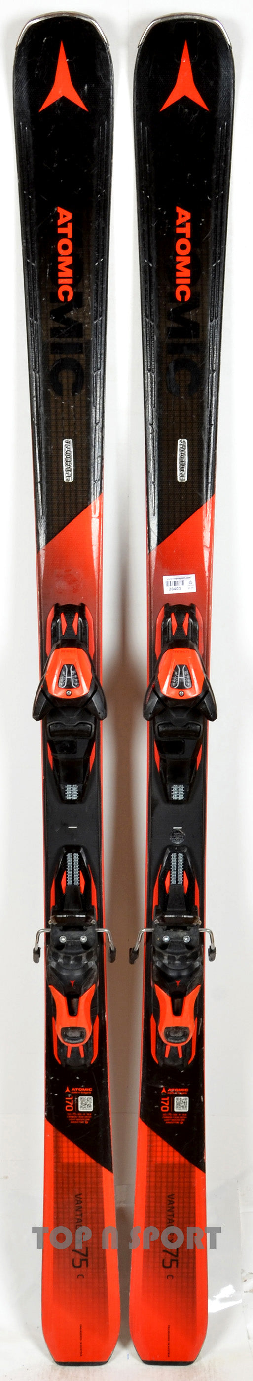 Atomic VANTAGE X 75 C black / red - skis d'occasion