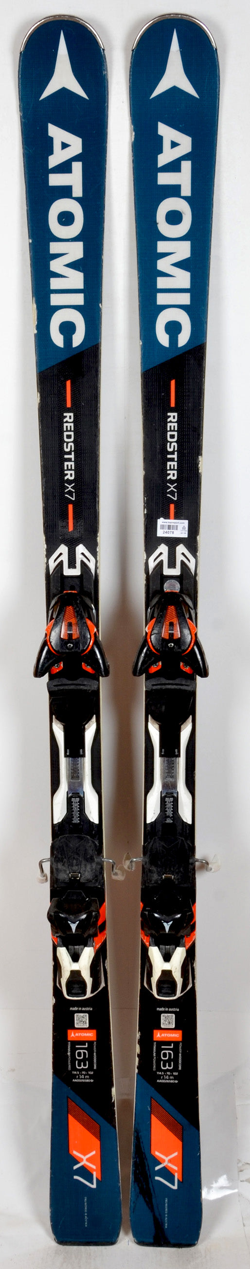 Atomic REDSTER X7 black - skis d'occasion