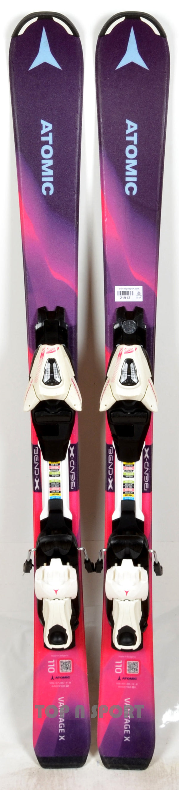 Atomic VANTAGE GIRL X purple - skis d'occasion Junior