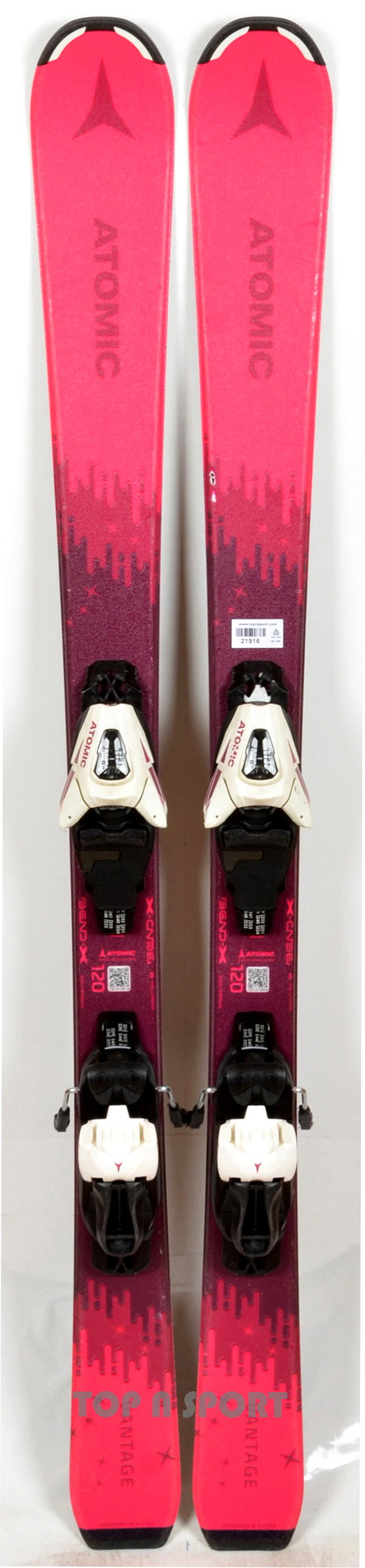 Atomic VANTAGE GIRL X pink / purple - skis d'occasion Junior
