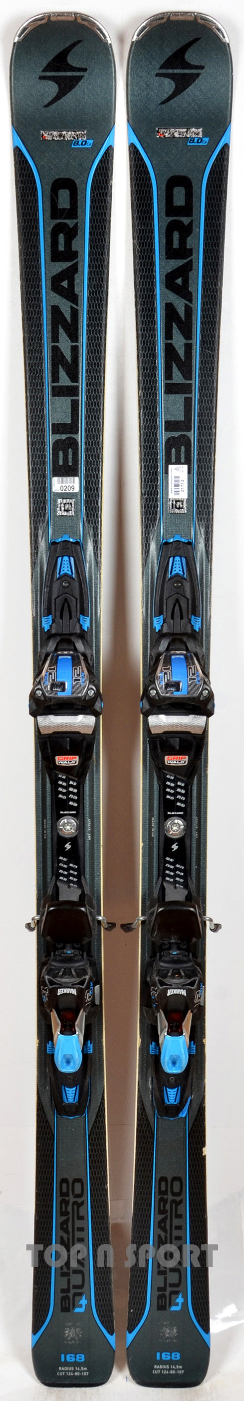 Blizzard QUATTRO 8.0 CA - skis d'occasion