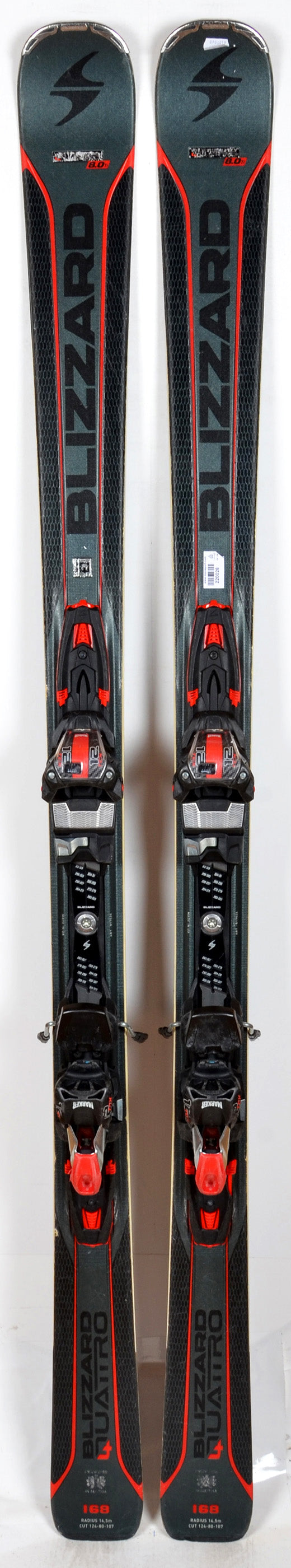 Blizzard QUATTRO 8.0 Ti - skis d'occasion