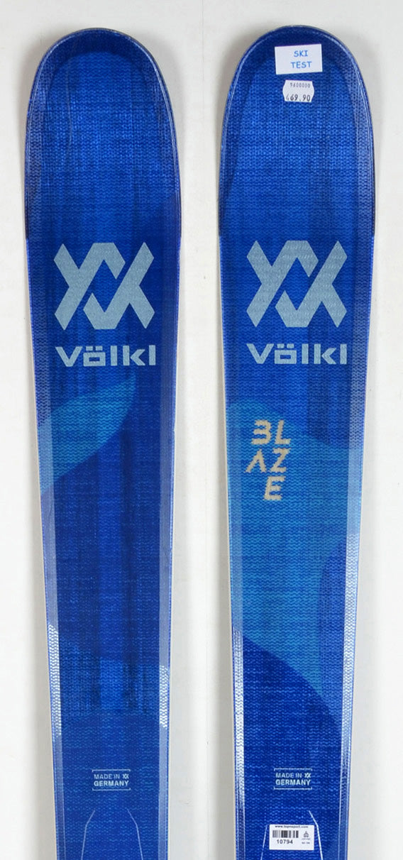 Völkl Blaze 94 W + fixations Marker Squire 11 - TEST 2022 - skis d'occasion Femme